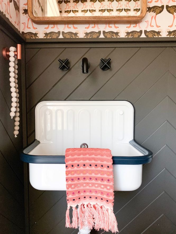 Tiny, Funky Half Bath: One Room Challenge Reveal