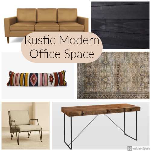 rustic modern office space - one room challenge: week one